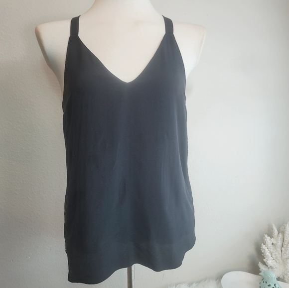 AMANDA UPRICHARD 100% SILK BOW ROUND HEM SLEEVELESS TANK TOP WOMENS SIZE MEDIUM - Picture 1 of 13